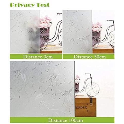 Size 29.5x78.7 Niviy Static Cling Non-Adhesive Window Film Frosted Glass Film Bathroom Door Glass Decoration Window Film Privacy Covering (29.5x 78.7)