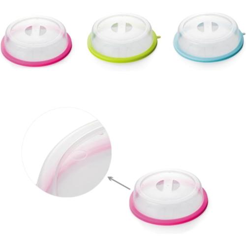DECHOUS Microwave Oil Proof Cover Stove Microwave Lid Kitchen Canning Lids Plate Microwave Splatter Cover Food Cover Dome Liners Reheat Food Cover Microwave Oven Counter Green re-usable
