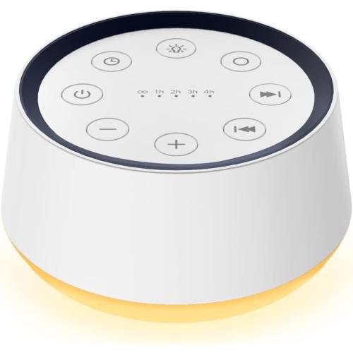 Brown Noise Sound Machine with 30 Soothing Sounds 12 Colors Night Light White Noise Machine for Adults Baby Kids Sleep Machines Memory Function 36 Volume Levels 5 Timers for Home Office Travel