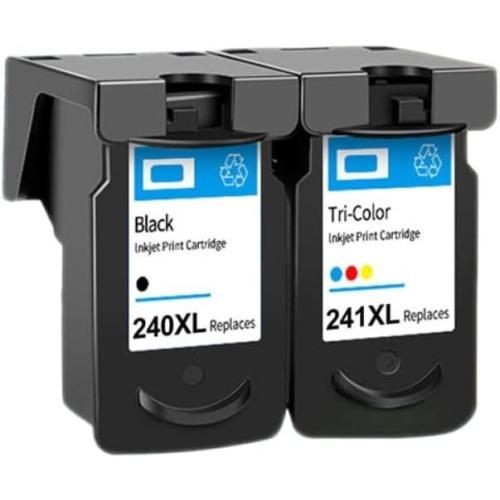 PG-240 CL-241 XL Compatible Ink Cartridge Set for MG2120 MG3120 MG3220 MX372 MX432 MX512 Printers (BK)