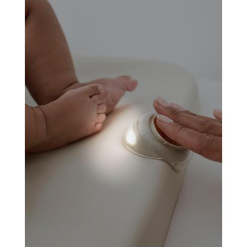 Skip Hop Baby Changing Pad Nursery Style Light-Up Wipeable and Contoured with Cushioned Foam Fits Standard Changing Tables Oat