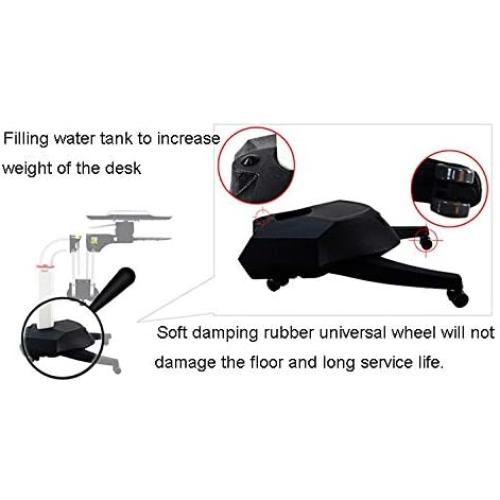 Kesrer01 Full Motion Long Arm Multifunctional Moving Laptop Desk Sofa Bedside Notebook Stand Lazy Lift Rotating Computer Table