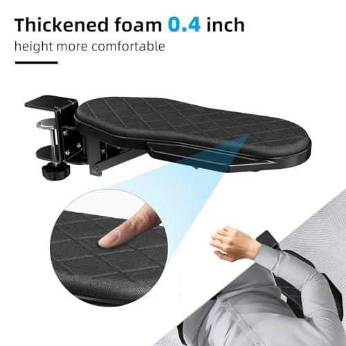 CABTE Ergonomics Desk Extender Tray, Table Mount Arm Wrist Rest Shelf