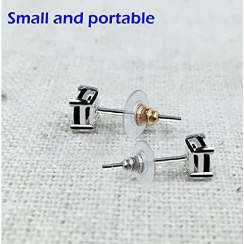 Gold Earring Backs,Earring Lifters for Droopy Ears,Earring Backs Lifters | Earring Lifters Backs Earring Backs for Droopy Ears,Gold Earring Backs for Studs/Heavy Earring/Droopy Ears(100Pcs)