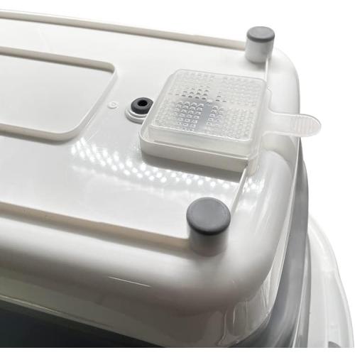 Goderewild 7.1 Gal/27L Multipurpose Collapsible Pet Bathtub Upgraded with Drainage Hole and Pet Hair Collector for Bathing/Shower, Portable Laundry Basket-Foldable Bathing Tub-Storage Organizer.