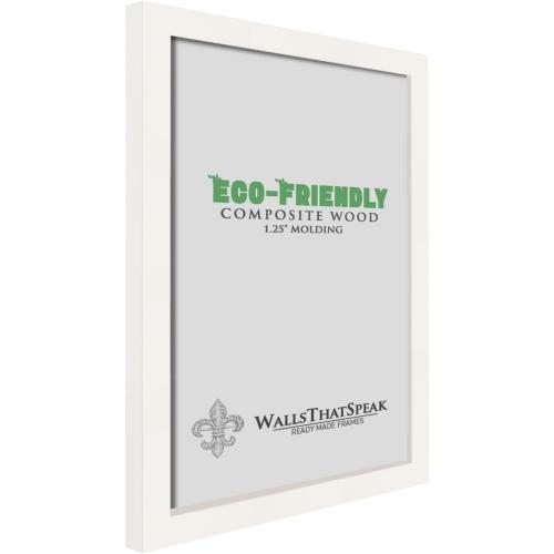 WallsThatSpeak 5x15 White Picture Frame, Wall Decor for Art and Photos