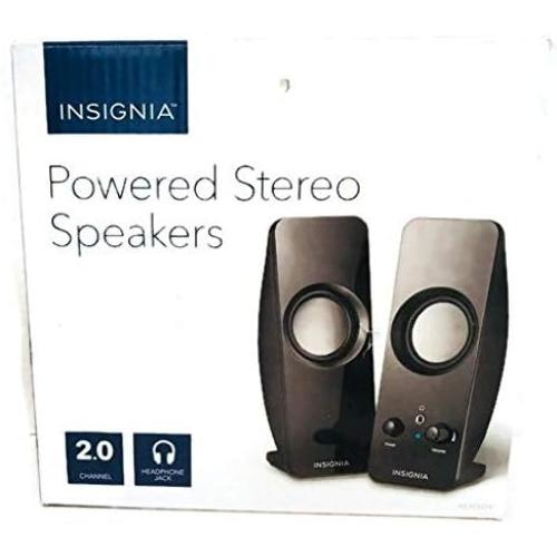 Power Stereo Speakers 2.0 w/Headphone Jack