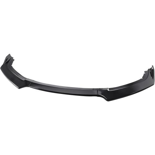 MotorFansClub 3pcs Front Bumper Lip Splitter Fit for Honda Civic 2016 2017 2018 Trim Protection Splitter Spoiler, Glossy Black
