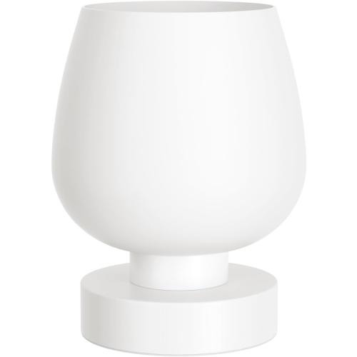 Seealle Touch Table Lamp for Nightstand - Small Bedside Lamp for Bedroom Living Room Night Stands, Desk Lamp with White Glass Shade for Small Spaces, 3 Way Dimmable, LED Bulbs, Gifts