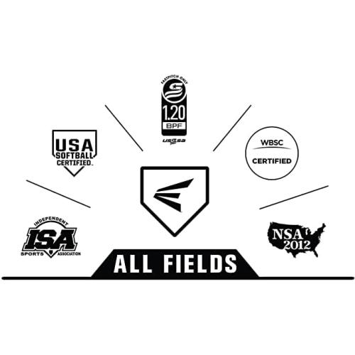 33 inch Easton | Topaz Fastpitch Softball Bat | -10 Drop | 1 Pc. Alloy | Approved for All Fields