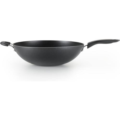 Specialty Nonstick Woks & Stir-Fry Pan Oven Broiler Safe 350F Cookware, Pots and Pans, Dishwasher Safe Black