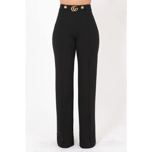 Casual Fit Pants Black, Mustard