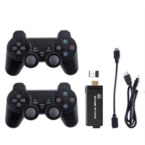 Retro Game Mini 4K Video Game Stick With 4000 Retro Games 2.4G Wireless Controller For PS1/GBA/Sfc Video Game Console (32GB 4000 Games)