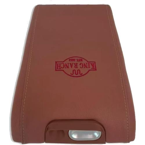Auto Seat Replacement, Compatible with 2009-2012 Ford F150 King Ranch Genuine Leather Center Console Lid Cover (2009-2012 King Ranch)