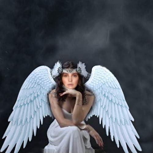 Alodidae 3D Angel Wings Costume with Elastic Straps Halloween Party Mardi Gras Cosplay Accessory