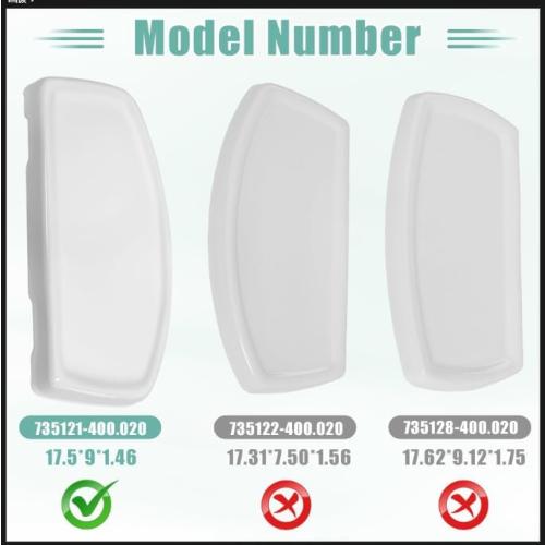 735121-400.020 Cadet 3 Porcelain Toilet Tank Lid, Compatible with standard 12 Inch Rough Tanks, White
