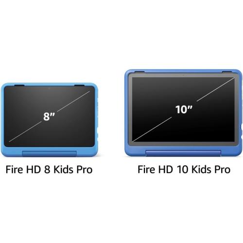 Amazon Fire HD 8 Kids Pro tablet  ages 6-12. Bright 8 HD screen, includes ad-free content, parental controls, 13-hr battery, slim case for older kids, 32GB,