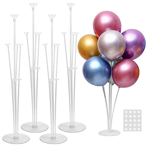 JOYYPOP 4 Sets Balloon Stand Kit For Table, Balloon Sticks with Bases