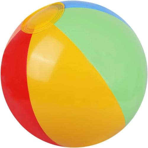 SYZ 12 Beach Balls Bulk - Inflatable Swimming Pool Toys for Kids Birthday Party Supplies Favors Luau Decorations - Blow Up Classic Rainbow Color Beachball Summer Water Games Fun Gifts (12 Pack)