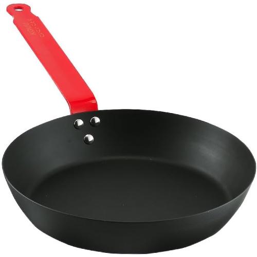 Nitrided Carbon Steel Skillet - 11 Inch, Steak Pan, Versatile, Pre-seasoned, Naturally Non-stick