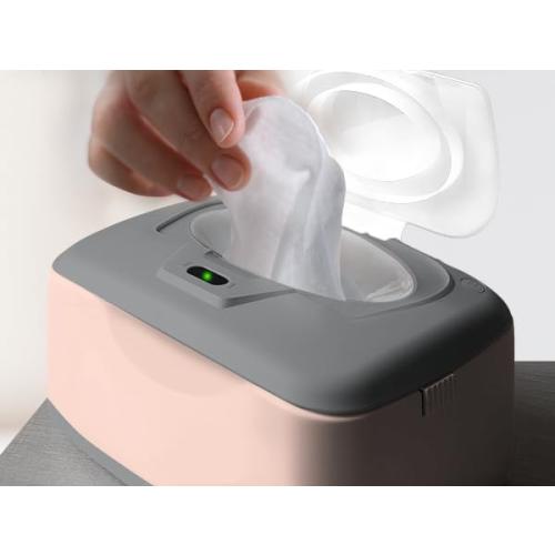 Baby Wet Wipe Warmer, Dispenser, Holder and Case - Easy Press On/Off Switch, Only Available at Amazon