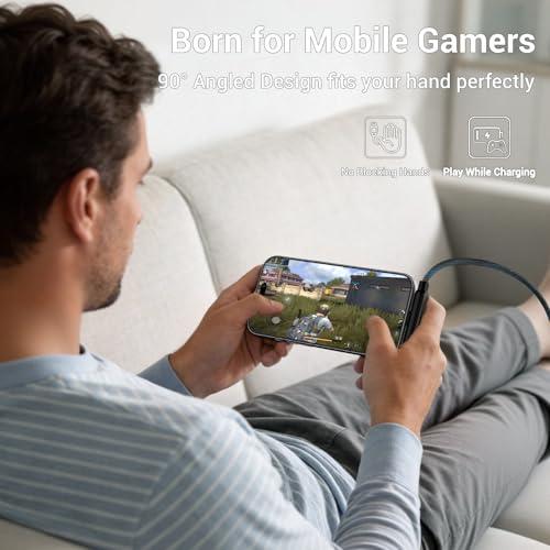 Invisible Holder Charger Cable, 240W PD Fast Charging Cable for Desk, USB-C to USB-C & USB to USB-C Cable 4.9 FT with 360° Adjustable Metal Stand, 2 in 1 Holder Charger for Gaming, Office, Home