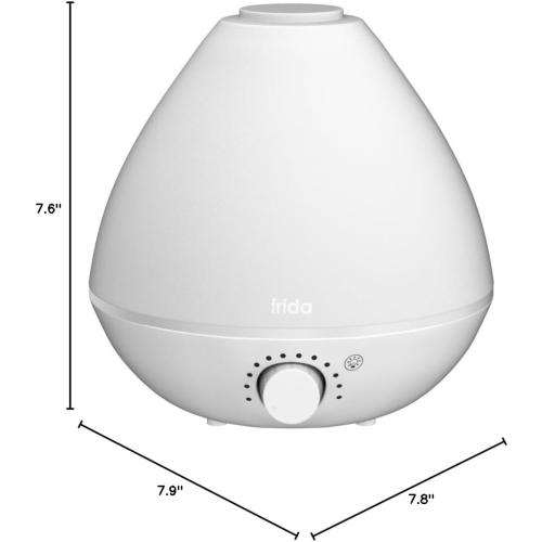Frida Baby 3-in-1 Cool Mist Humidifier for Baby with Diffuser   Nightlight, Allergy Relief Baby Humidifier for Bedroom, Nursery   Large Rooms, Quiet, Auto Shut Off, Runs  24hrs