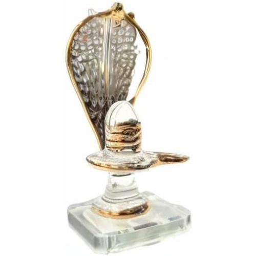 Glass Shiva Lingam Shiv Ling Idol Murti for Daily Pooja Purpose, and Home Decor.
