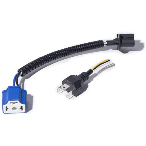 Chrome Billet CREE LED 5.75 White High Low Beam Headlight Amber Halo Ring DRL Compatible with Harley Sportster Dyna FX Softail