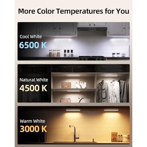 EZVALO Under Cabinet Lighting with Charging Station, Motion Sensor Lights