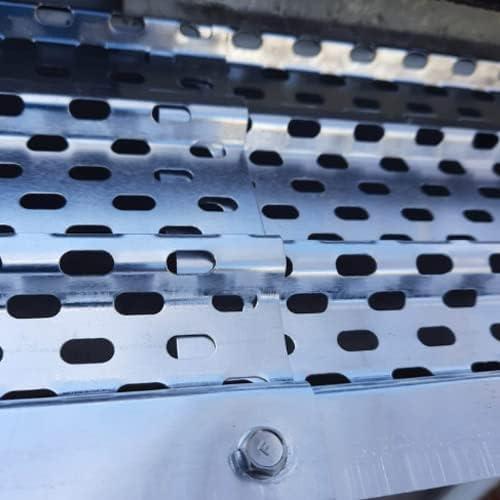 Seeutek Gutter Guards 5 Inch, 16pcs 40 Leaf Filters, Mill Finish Aluminum Cover System, Easy DIY Leaf Guard Compatible with Any Roof Gutter Type, Total 54FT Length