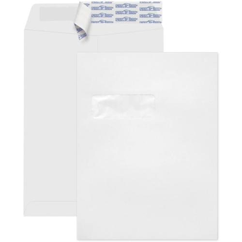 LUXPaper 9 x 12 Open End Window Envelopes | Peel & Press | White | 28lb. Text | 500 Qty