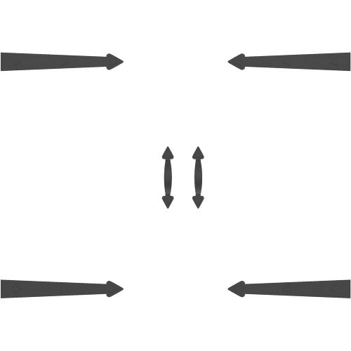 Garage Door Magnetic Decorative Hardware Kit, 8 Hinges 4 Handles Carriage Accents for 2 Car Garage, Strong Magnets, Color Blackgarage Decorations