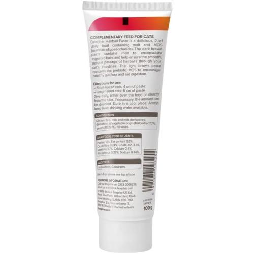 Sherleys Beaphar 2 in 1 Cat Hairball Remedy 100G