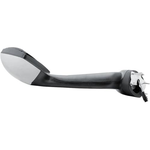 Replacement Passenger Right Side Hood Mirror Chrome Back Cover with Heated for Kenworth T680 New Gen 2022-2026