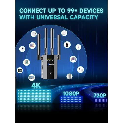2026 New WiFi Extender Mesh WiFi 15X Faster Access Point, Easy Setup
