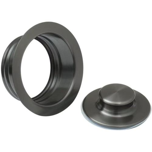 STARSTAR Kitchen Sink Flange Stopper Garbage Disposal Flange for Fit 3-1/2 Inch Standard Sink Drain Hole (Black)