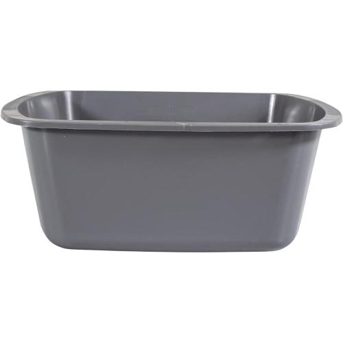 Wash Basins – Rectangular Plastic Hospital Bedside Soaking Tub [2 Pack] Small 7 Quart Graduated Bucket - Portable Washbasin for Washing, Cleaning, Foot Bath, Washing Dishes, Face Cleansing Bowl