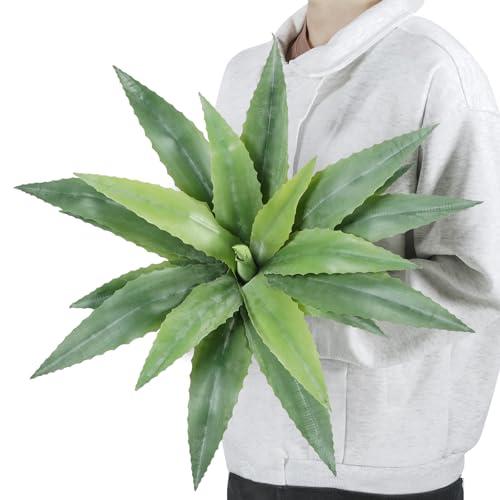 Velener 24 Inch Tall UV Resistant Artificial Agave Plant - Realistic Faux Succulent for Indoor & Outdoor Decor, Perfect for Home, Office, and Housewarming