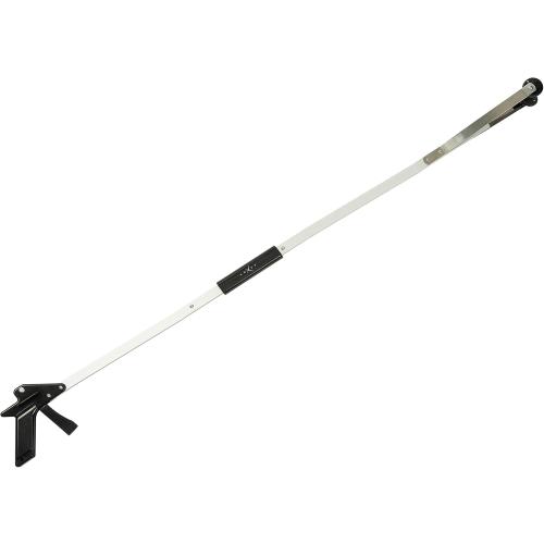 Luxet Grabber Reacher Tool Suction Cup Grip, XLong 36 Foldable Strong Heavy Duty Aluminum Claw Pick Up Stick Assist for Elderly, Lightweight Litter Trash Picker Upper Grabber Gripper Nabber, (Black)