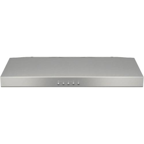 Broan-NuTone BCSQ130SS Three-Speed Glacier Under-Cabinet Range Hood with LED Lights ADA Capable, 1.5 Sones, 375 Max Blower CFM, 30-Inch, Stainless Steel