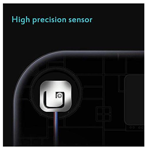 Smart Digital Scale - Marble Look, Motivational Modern Design, Weight Scale, Body Fat Monitor, 12 Key Composition, iOS Android APP, Auto Recognition, BMI, BMR, Bluetooth Smart Bathroom Scale