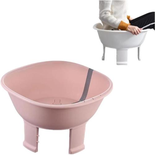 Sitz Bath tub,Sitz Bath for Hemorrhoids,Sits Bath Kit for Women Men,Wider Seating Area, Deeper Bowl (Pink)