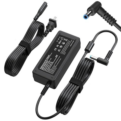 45W 19.5V 2.31A Laptop Charger for HP Stream 14 13 11, Pavilion x360 15, EliteBook 840 G3 G4, ProBook, Chromebook 11 EE - AC Adapter Power Supply Cord with Durable Blue Tip L-Shape Connector