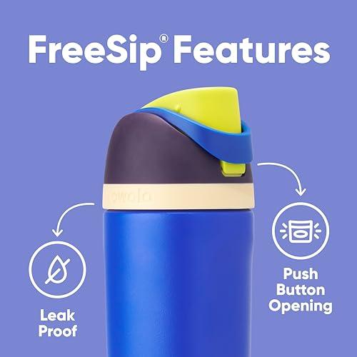 Owala FreeSip Kids Stainless Steel Water Bottle 16 oz Celestial Sphere