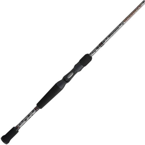 Abu Garcia Vengeance Casting Fishing Rod, 1-Piece Graphite Fishing Rod for Freshwater or Saltwater Fishing, Shock Absorbing Tip