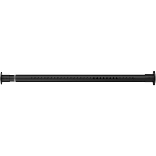 Adjustable Closet Rod, Telescopic Clothes Hanging Bar Punch Need, Heavy Duty Stainless Steel Curtains Bar for Cabinets Wardrobes Bathroom Balcony (Color : Black, Size : 28-43(0.7m-m-1.1m).