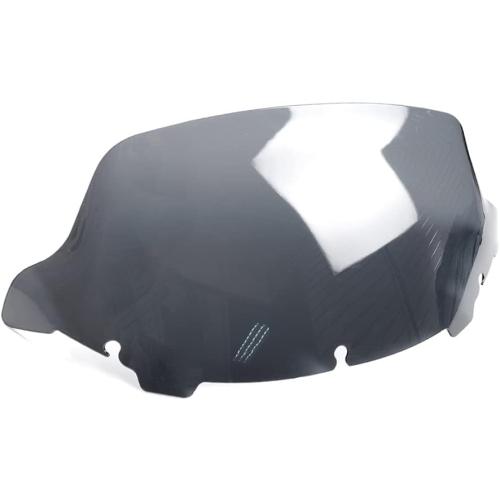 WYNMOTO 10.5 Smoke Wave Windshield Windscreen Wind Splitter Compatible for 2014-2024 Harley Davidson Touring Street Glide Electra Glide 2014 2015 2016 2017 2018 2019 2020 2021 2022 2023