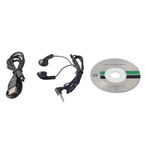 5pcs Tape to Mp3 Cassette Changer Cassette Changer USB Cassette Player Walkman - (Color Name: Black and White)
