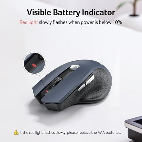 Acer Wireless Mouse for Laptop, 2.4GHz Computer Mouse 3 Adjustable 1600 DPI